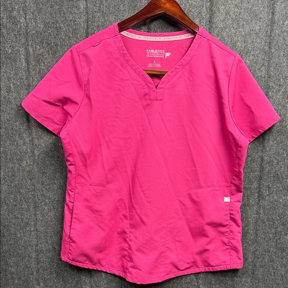 Fabletics Magenta V-Neck Top